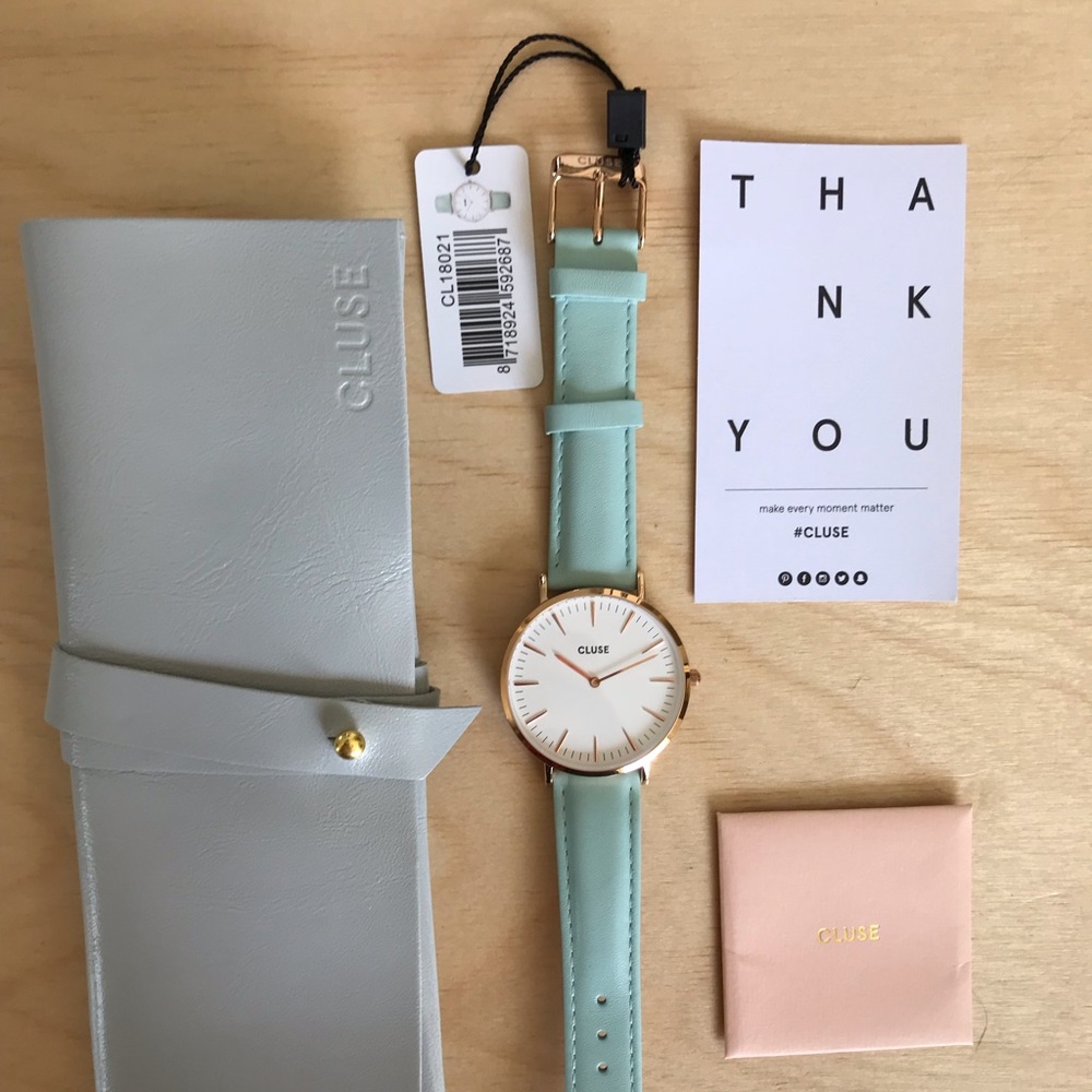 CLUSE La Bohème Watch - gold turquois